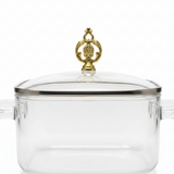 Clear Glass Pot with Lid – 2.2 Ltr