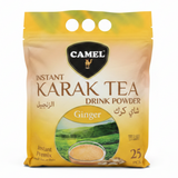Camel Instant Karak Tea Drink Powder | 25 Sachet Premix | 500g | Cardamom / Original / Saffron / Ginger / Masala