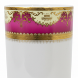 White with Pink & Gold Ornate Design Ceramic Mug - 300ml