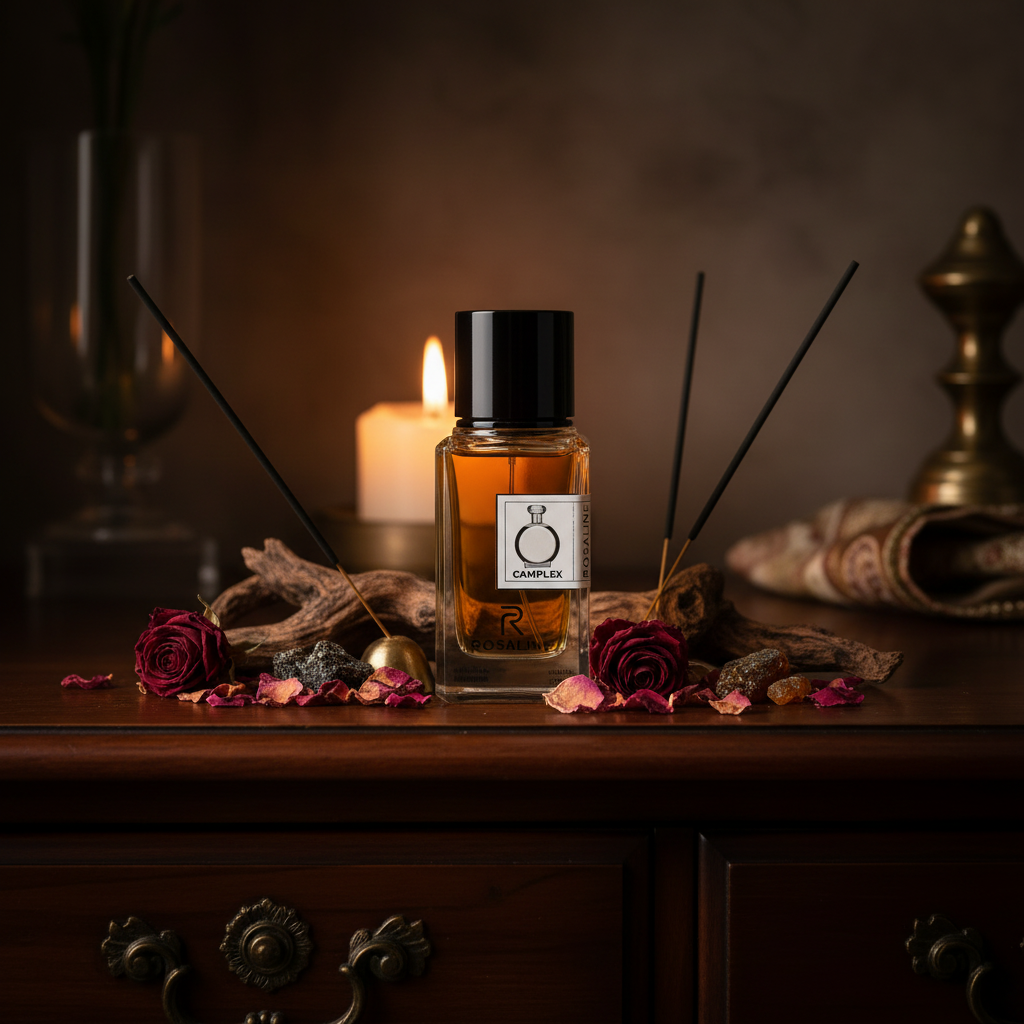 عطر روزالين كامبلكس او دو بارفان 100 مل – عطر العود الزهري الفاخر للنساء | رذاذ طبيعي يدوم طويلاً | نسخة مستوحاة |