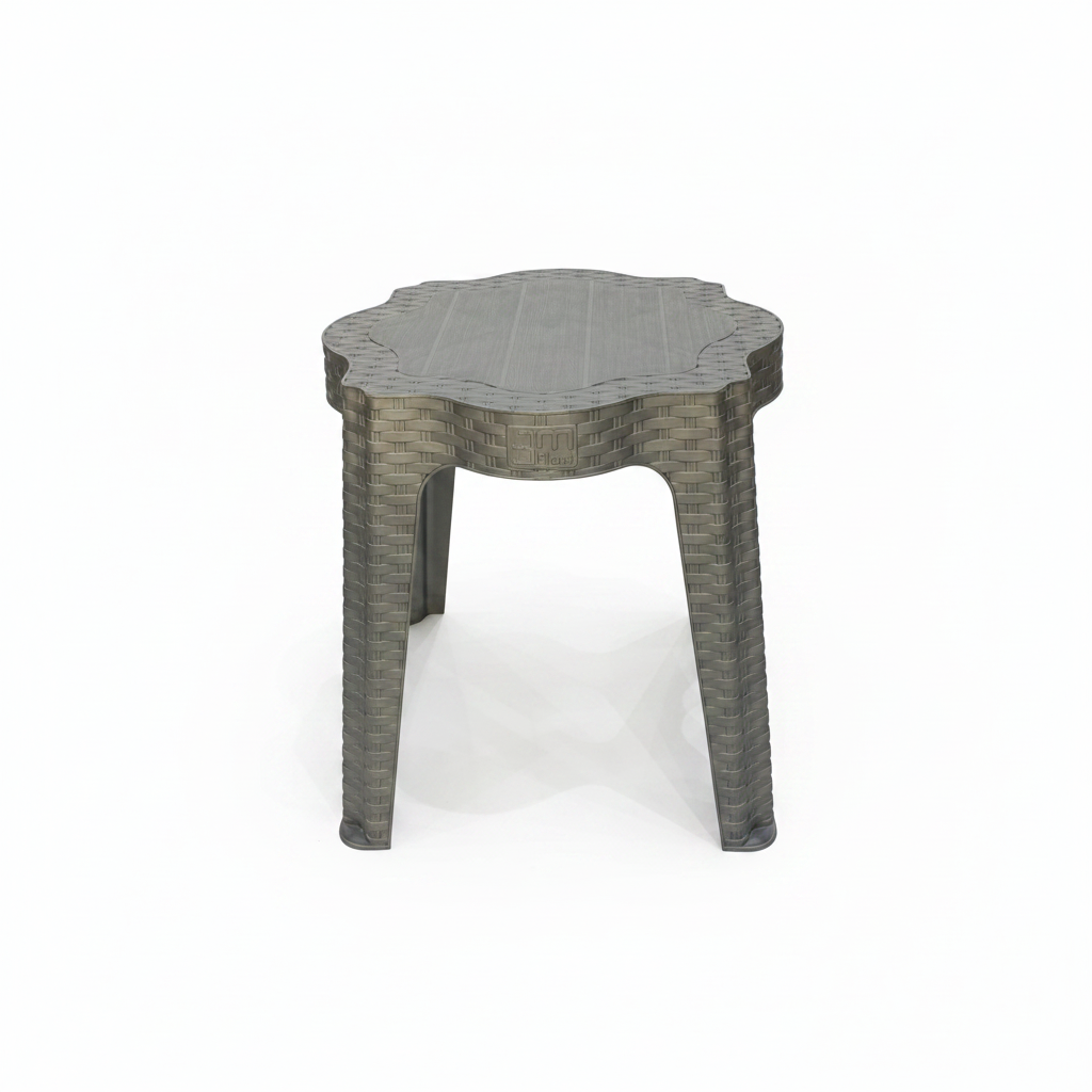 Sephora Plastic Coffee Table –  43×40 cm - Brown / Grey
