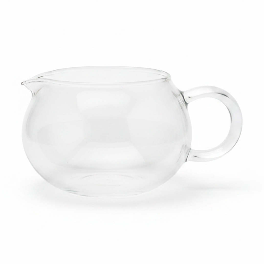 Plain Glass Cup Pourer 200ml — Borosilicate Clear Glass