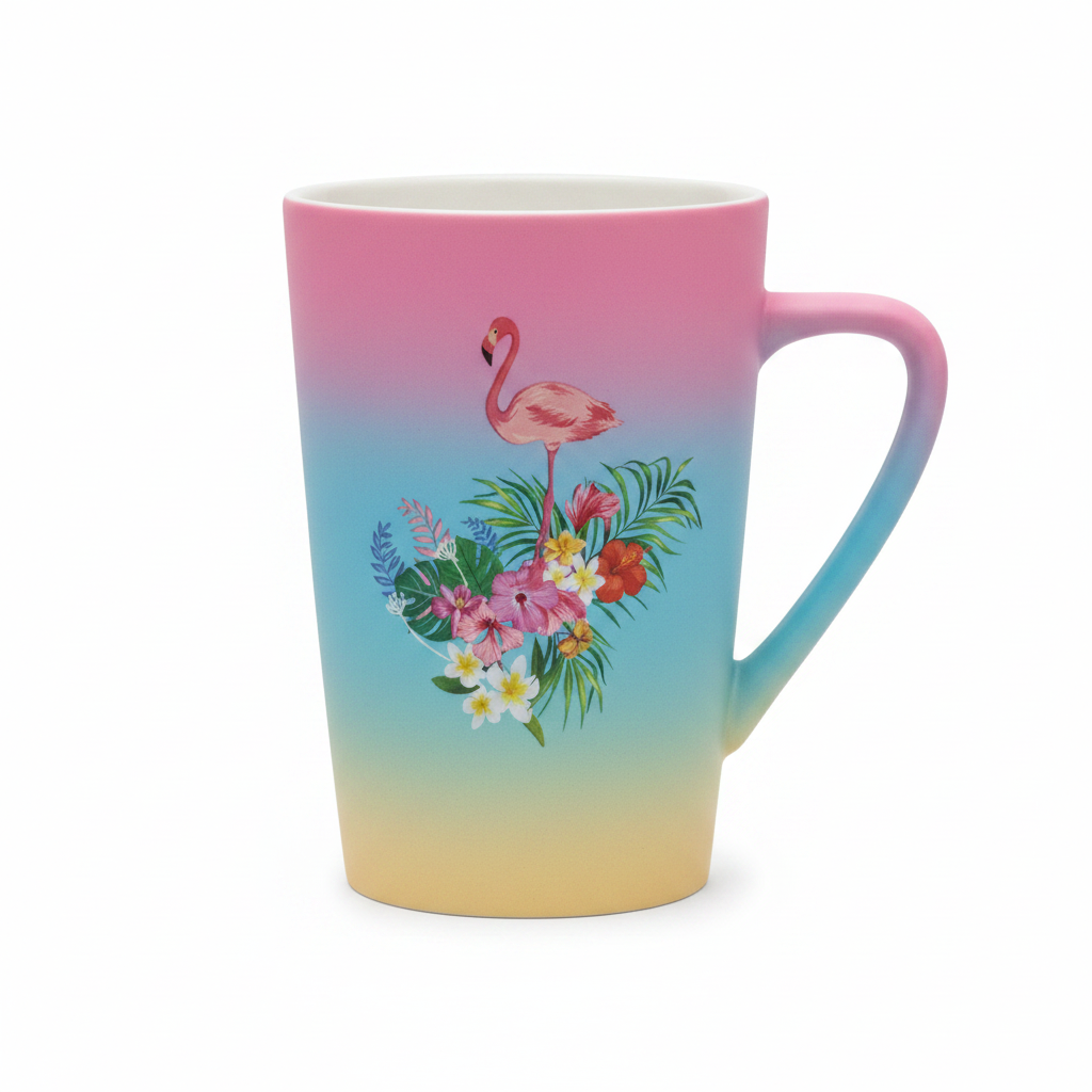 Flamingo Tropical Ceramic Mug - 400ml