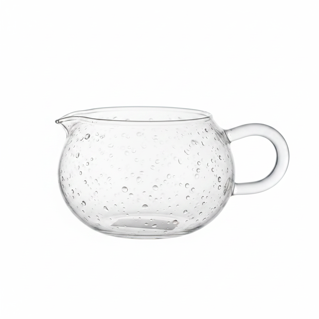 Plain Glass Cup Pourer 200ml — Borosilicate Clear Glass