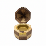 Wooden Pyramid Incense Burner Box - 15×9 cm