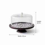 Otantik Sidrah - Cake Serving Set (9-Pc) - Walnut Gold 30*20cm
