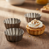 AFCO Mini Cake Mould – Set of 3 – 10cm Fluted Tart Tins