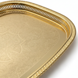 Najib Gold Metal Serving Tray - 55×40cm