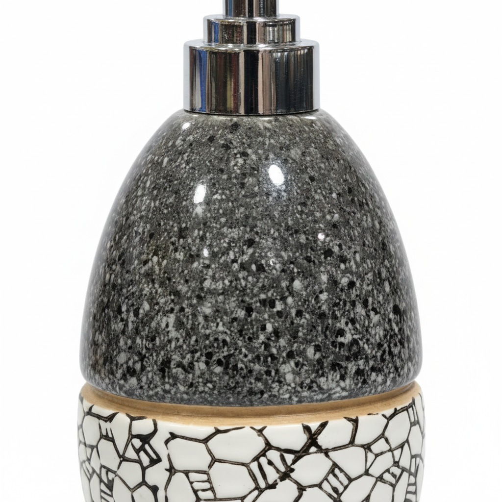 Ceramic & Plastic Liquid Soap Dispenser - 400ml