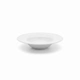 Wilmax Round White Porcelain Deep Plate -  9 Inch