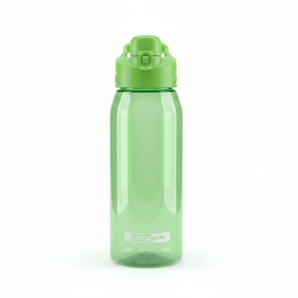 Kitchen Mark Plastic Water Bottle - 850ml – Purple / Green / White