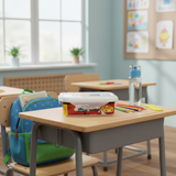 Servewell Red & Yellow Kids Melamine Lunch Box - 400ml