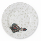 Dinewell White Melamine Side Plate 9 Inch | Elegant Floral Design