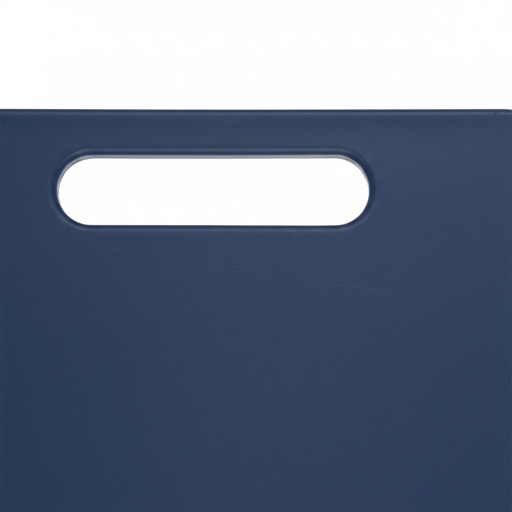 KitchenMark PE Plastic Cutting Board – 34 x 23 x 1.9cm - Navy Blue / Teal Green / Pink