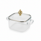 Clear Glass Pot with Lid – 2.2 Ltr