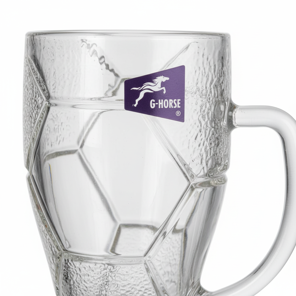 كوب زجاجي شفاف G-Horse - 250 مل