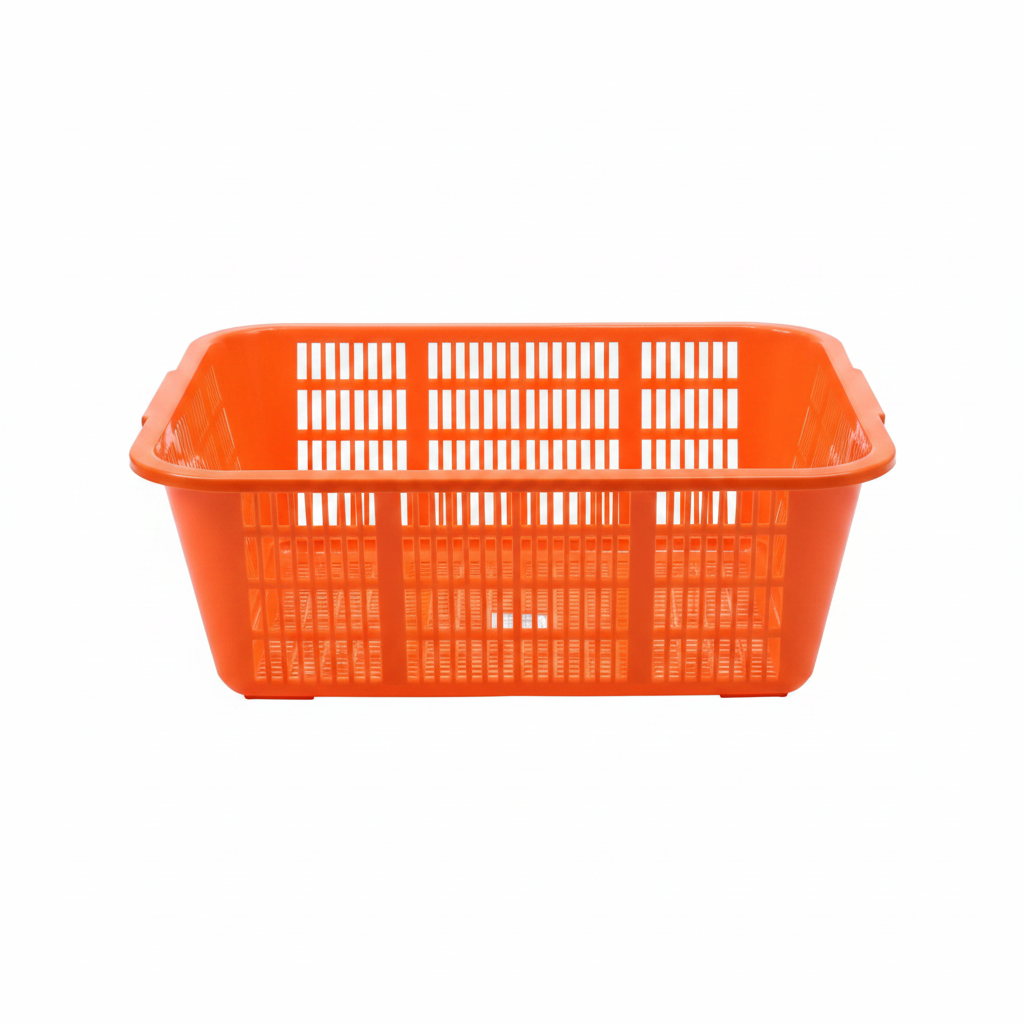 Dynasty Plastic Kitchen Storage Tray – 50 × 40 × 18 cm - Orange / Pink / Blue / Green
