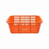 Dynasty Plastic Kitchen Storage Tray – 50 × 40 × 18 cm - Orange / Pink / Blue / Green