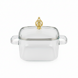 Clear Glass Pot with Lid – 2.2 Ltr