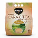 Camel Instant Karak Tea Drink Powder | 25 Sachet Premix | 500g | Cardamom / Original / Saffron / Ginger / Masala