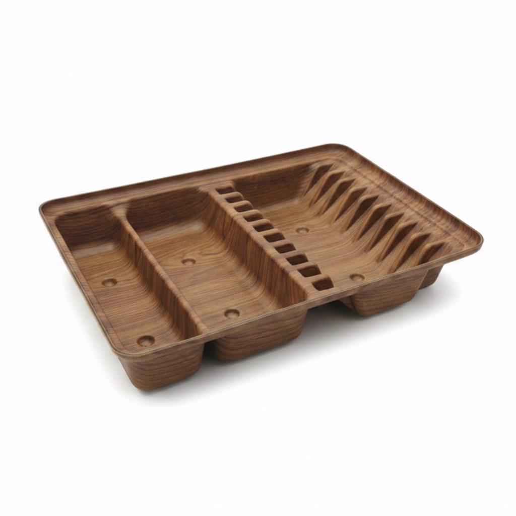 Evelin Polystyrene Cutlery & Dish Drainer Tray — 44 × 30 × 8 cm