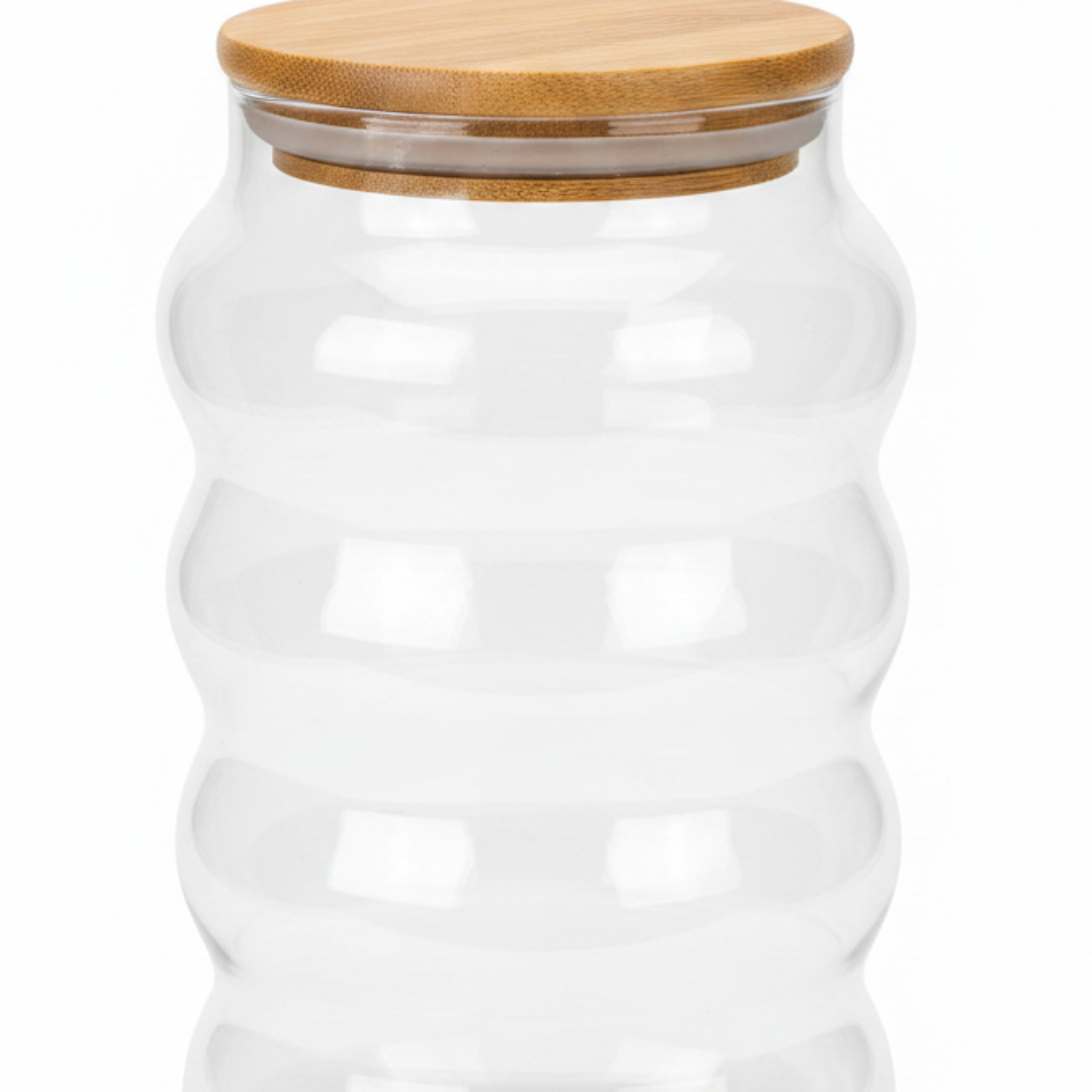 Glass Jar with Bamboo Lid – 400ml / 700ml
