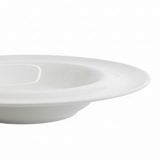 Wilmax Round White Porcelain Soup Plate - 9 Inch