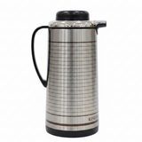 Kitchen Mark Silver & Black Stainless Steel Vacuum Flask - 1300ml / 1600ml