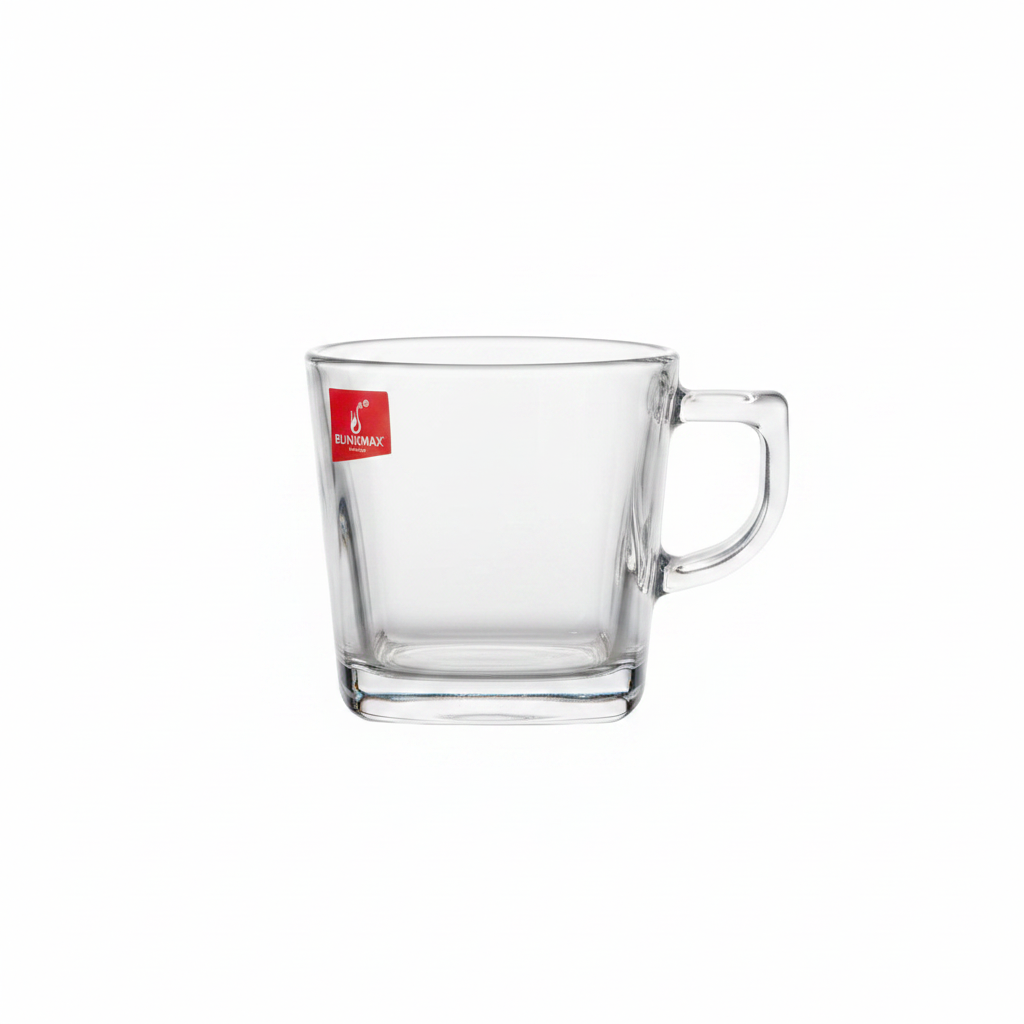 Blinkmax Square Glass Mug - 215ml