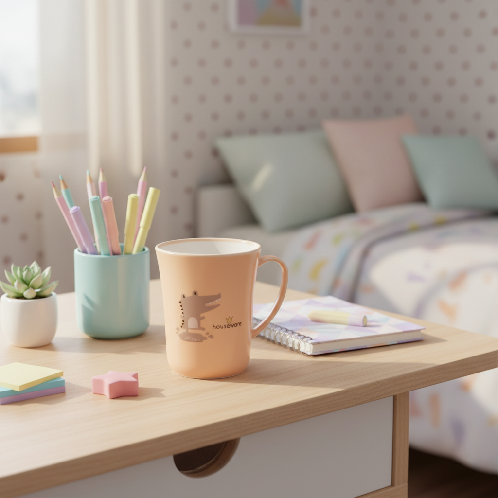 Peach Melamine Mug - 300ml