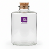 Pishgaman Triangle Glass Bottle with Cork Lid | 11cm |