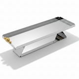 May Flower Stainless Steel Rectangle Silver Serving Tray | 50×15cm |