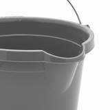 Polytime Plastic Bucket – 10 Litre - Grey / Beige / White