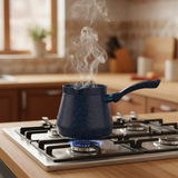 Luxehome Navy Blue Non-Stick Coffee Warmer 800ml