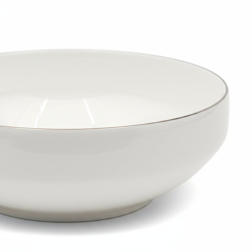 Decopor White Ceramic Serving Bowl — 5.5 Inch
