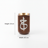Otantik Sidrah - Incense Burner - Walnut Gold - 14*8.5 cm