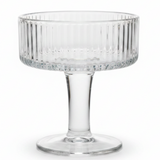 Elegant Ribbed Footed Glass Ice Cream Cup | 100ml |