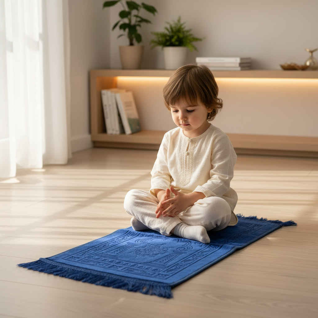 Blue Kids Prayer Mat – 65×35cm