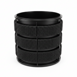 Amin Black Metal Planter Pot with Woven Rope Texture -  26×26cm / 24×24cm