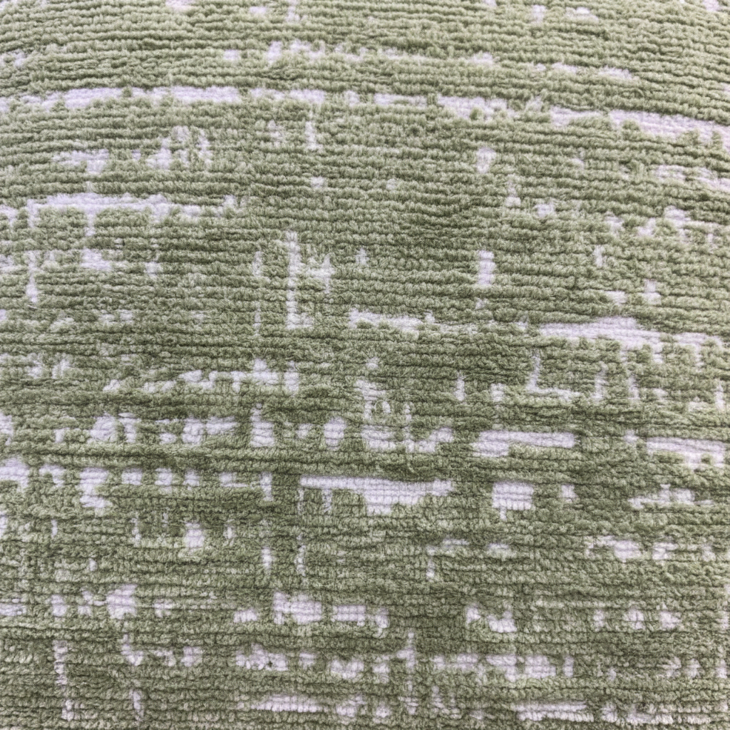 Evlen Soft Decorative Cushion - 40×40 cm - Sage Green / Light Blue / Black / Cream