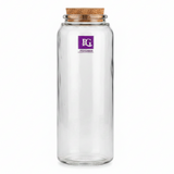 Pishgaman Glass Storage Bottle with Natural Cork Lid | 20cm |