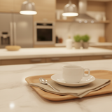 Porceletta White Ceramic Cup & Saucer Set — 80ml