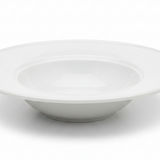 Wilmax Round White Porcelain Deep Plate -  9 Inch