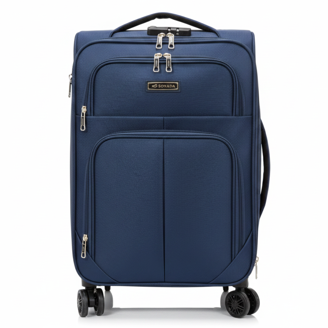 Sonada Polyester Trolley Bag | 8-Wheel Spinner | Lightweight Carry-On | 20 Inch |