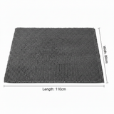Soft Chenille Non-Slip Backing Bath Mat - 80 x 110 cm