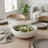 Luhpar White Ceramic Serving Bowl - 20cm
