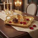 Pilsco Gold Metal Square Serving Tray - 30×30cm