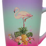 Flamingo Tropical Gradient Matte Finish Ceramic Mug - 400ml