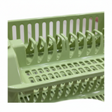 Phoenix Light Green 2-Layer Dish Drying Rack – 36×52×36cm