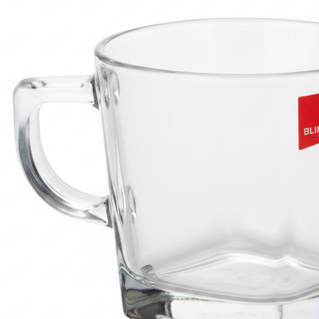 Blinkmax Square Glass Mug - 215ml